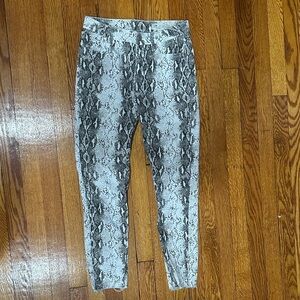 Snakeskin Print Jeans